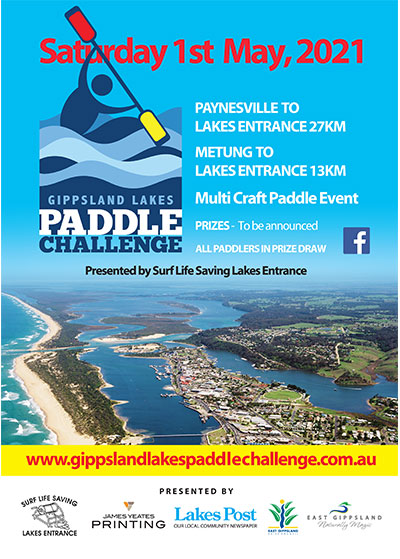 Gippsland Lakes Paddle Challenge Poster